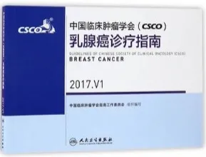 中国临床肿瘤学会 CSCO 乳腺癌诊疗指南 2017 V1