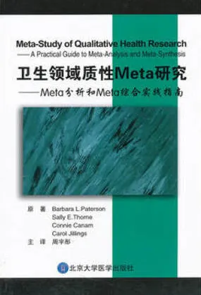 卫生领域质性Meta研究 Meta分析和Meta综合实践指南